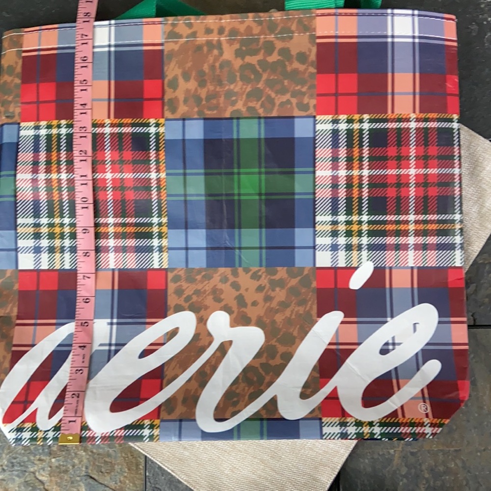 Aerie Reusable Shopping Tote in Plaid (NWOT) - Picture 4 of 4
